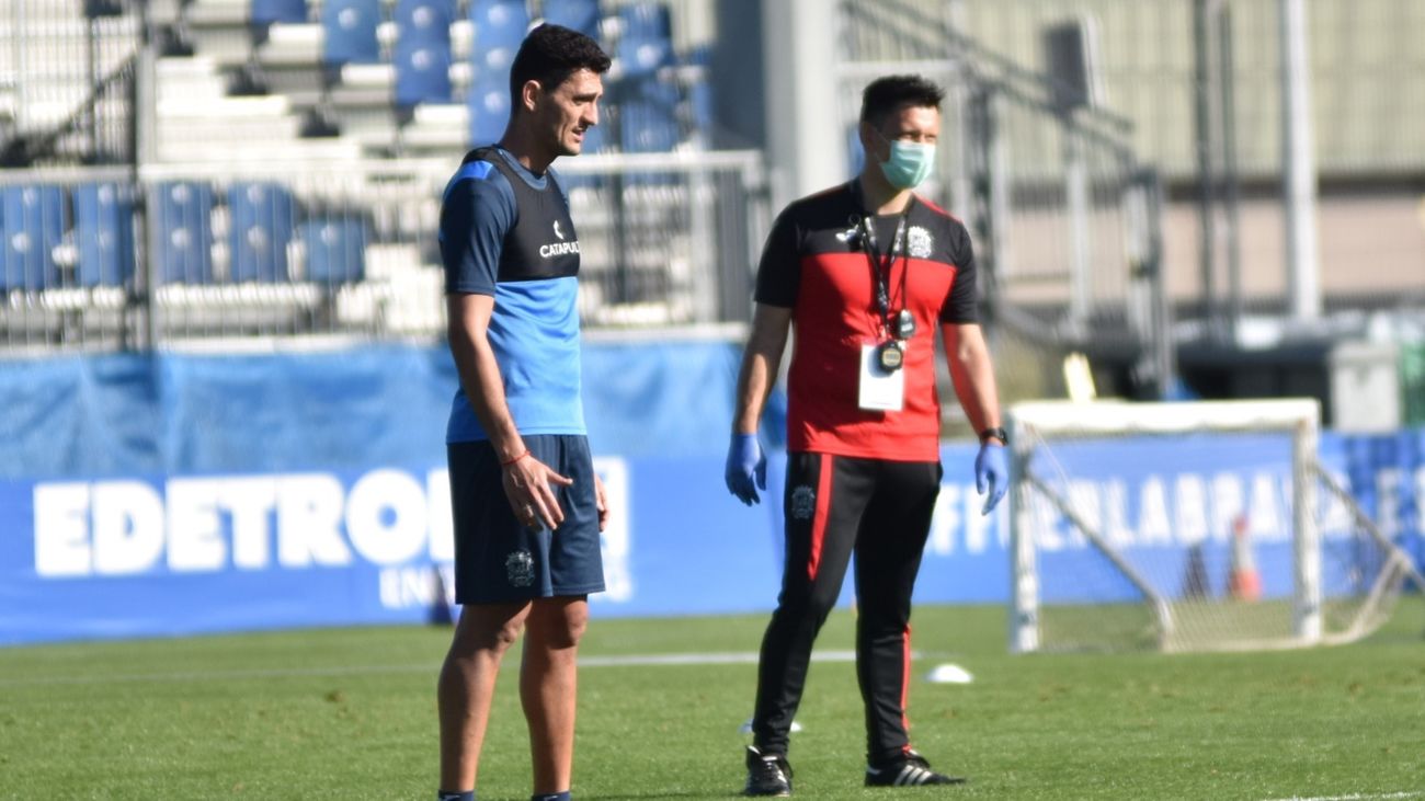 Juan Ángel Piñero: "Los jugadores del Fuenlabrada han vuelto muy, muy bien"