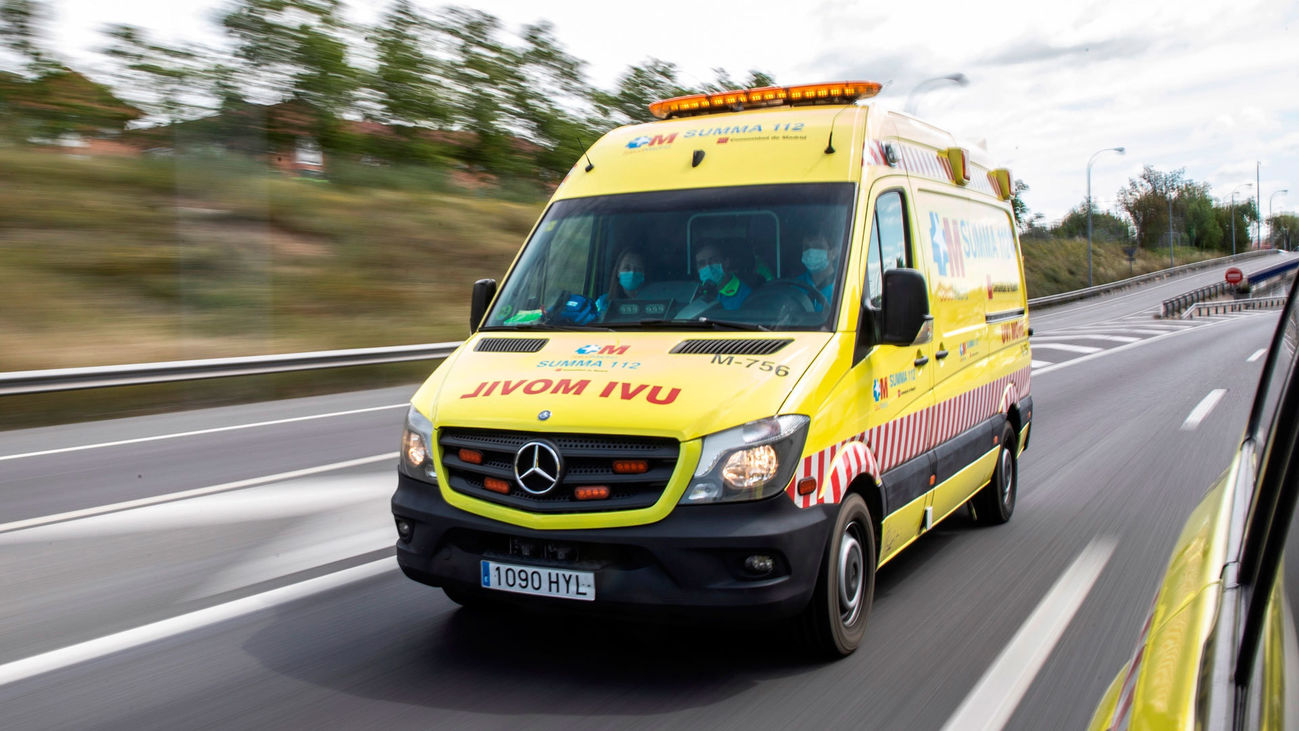 Herido grave un motorista tras chocar con un coche en Colmenar Viejo