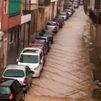 Una gran tormenta sobre Madrid 'nubla' el estreno de las terrazas