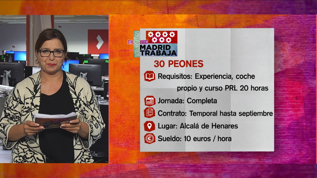Se buscan 30 peones de obra para Alcalá de Henares