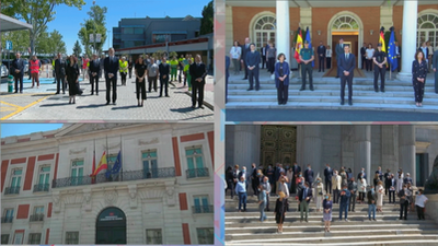 Emotivo minuto de silencio en el último día de luto oficial