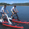 Llegan las bicis acuáticas al Pantano de San Juan