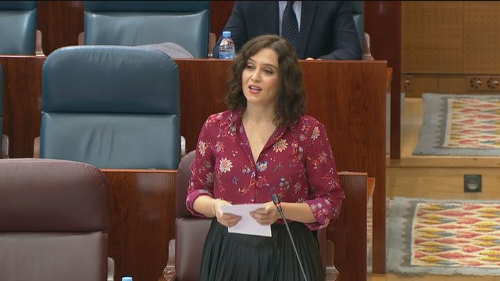 Isabel Díaz Ayuso, presidenta de la Comunidad de Madrid / TELEMADRID