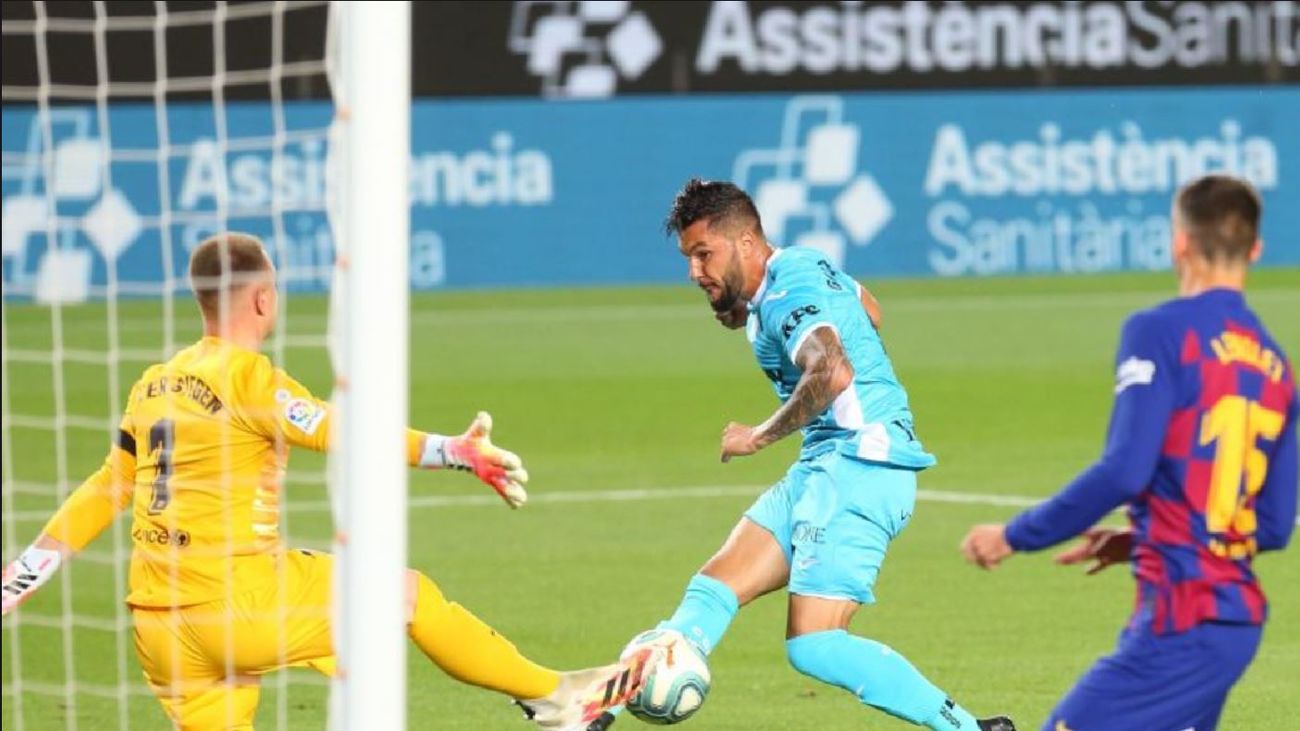 2-0.  Un serio y ordenado Leganés pierde con el Barça