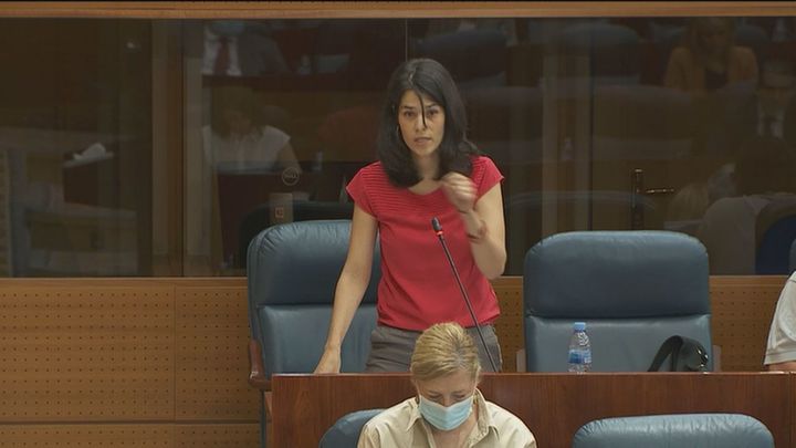Isabel Serra, portavoz de Podemos / TELEMADRID