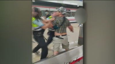 Violento forcejeo en la estación de Cercanías de Getafe tras negarse un viajero a usar mascarilla