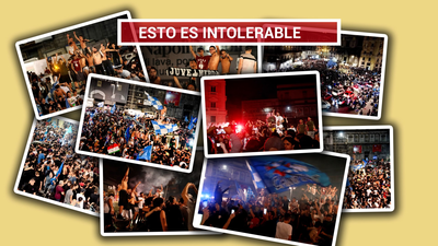 Descontrol en Nápoles durante la celebración del título de Copa