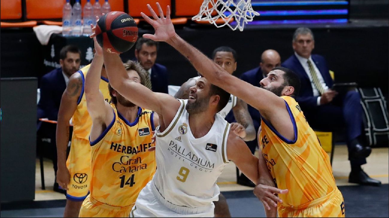 91-73. Trabajada victoria madridista ante el Gran Canaria