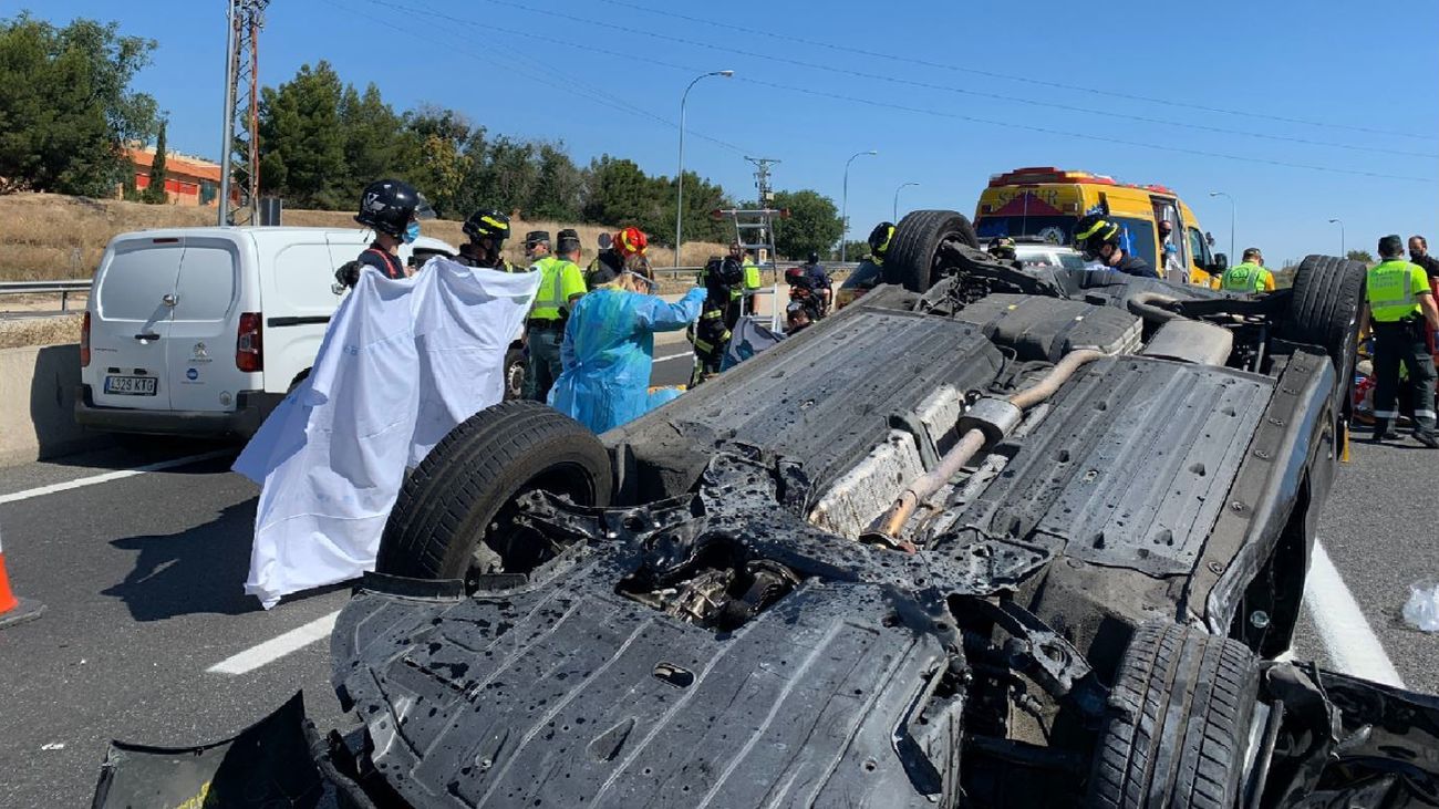 Accidente de tráfico en la autovía de Andalucía