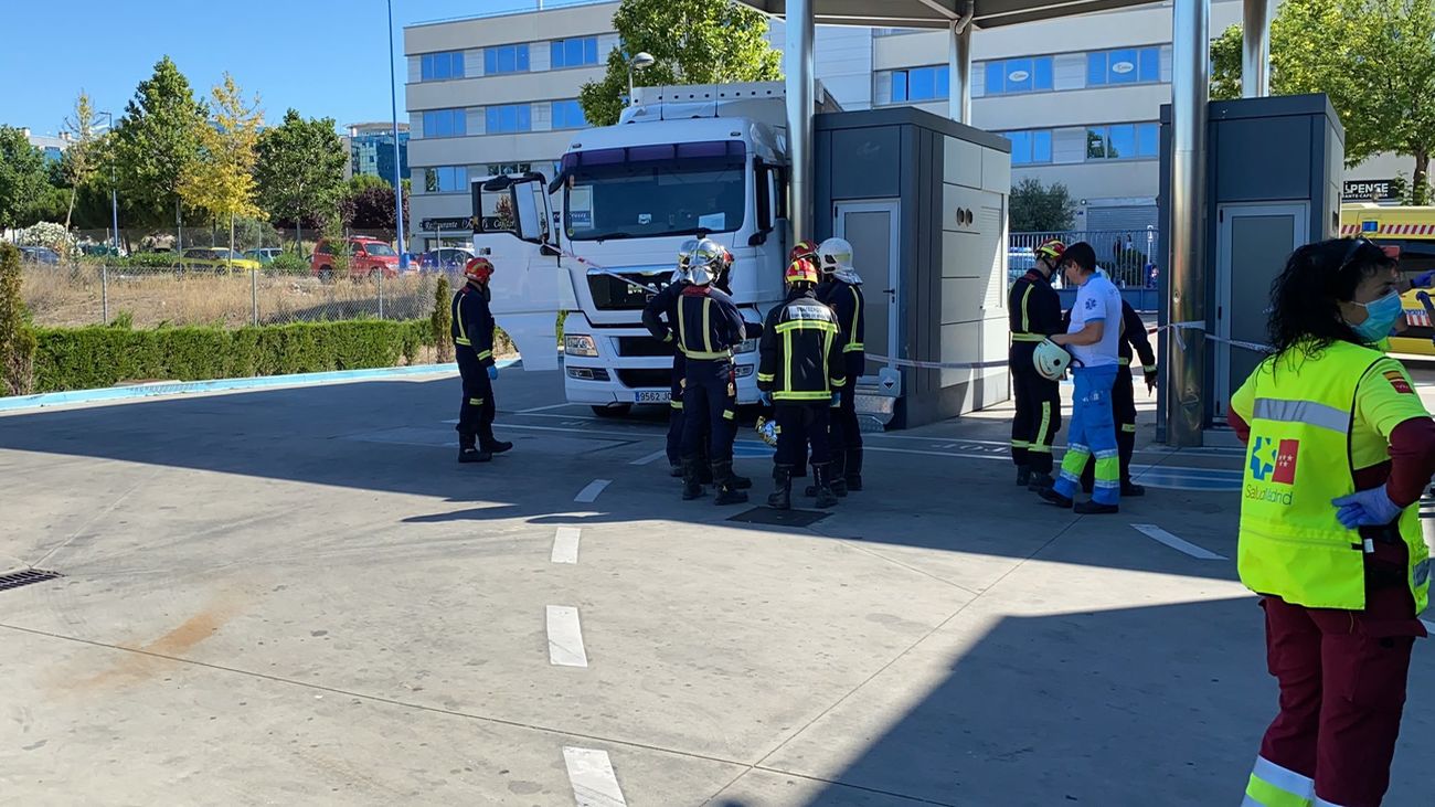 El camión iba a pasar la ITV en Rivas Vaciamadrid