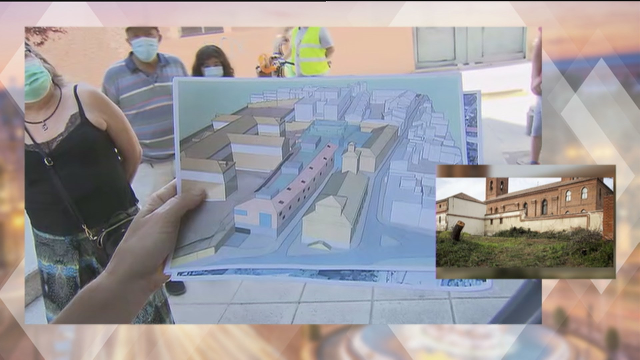 Los vecinos de Hortaleza rechazan un gimnasio moderno junto a su Iglesia y se oponen a la tala de árboles