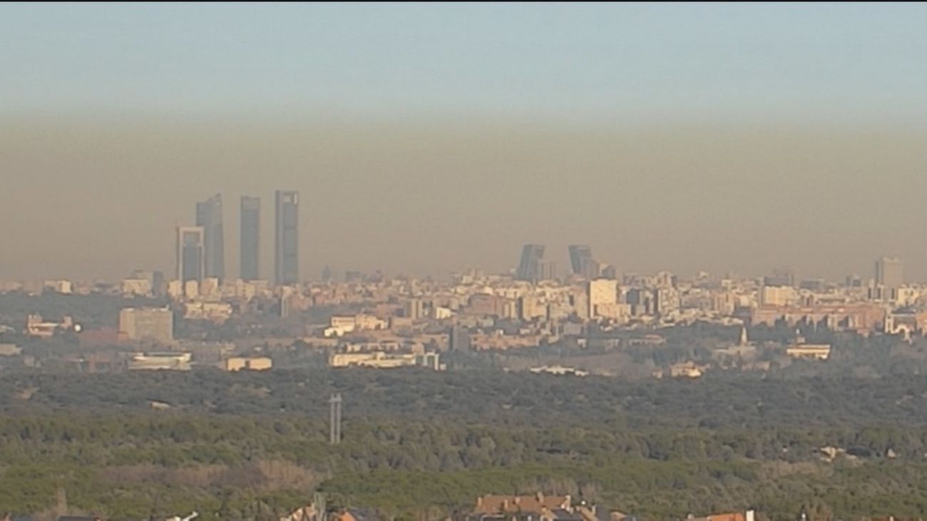 'Boina' de contaminación en Madrid