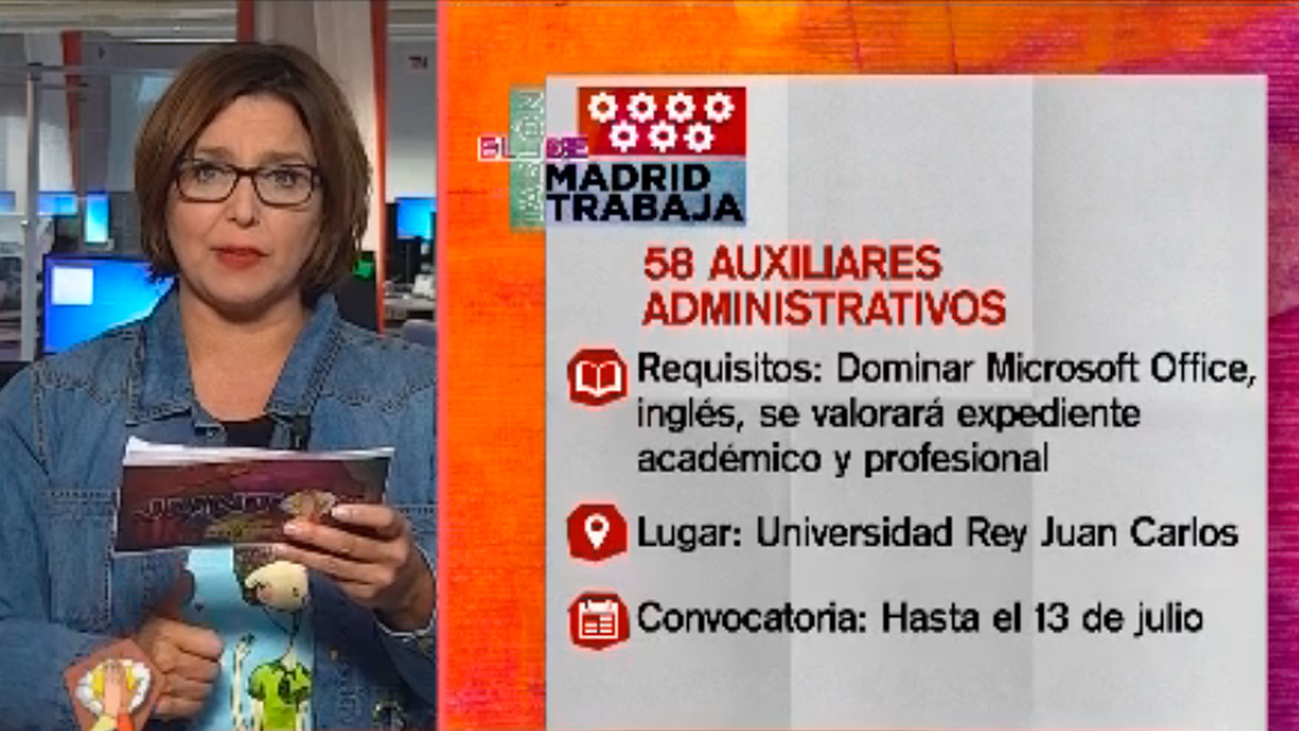 Se necesitan auxiliares administrativos, técnicos informáticos y pintores