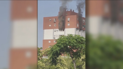 Incendio en una vivienda de Puente de Vallecas