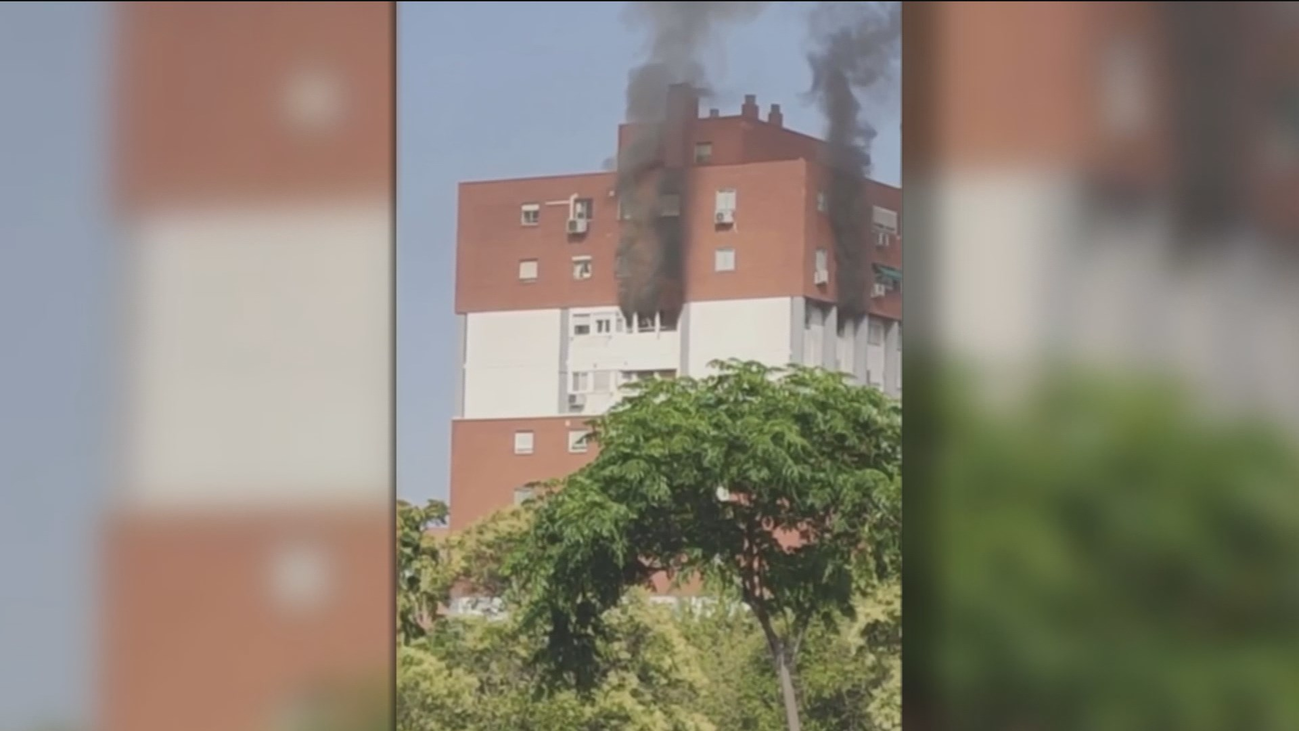 Incendio en una vivienda de Puente de Vallecas