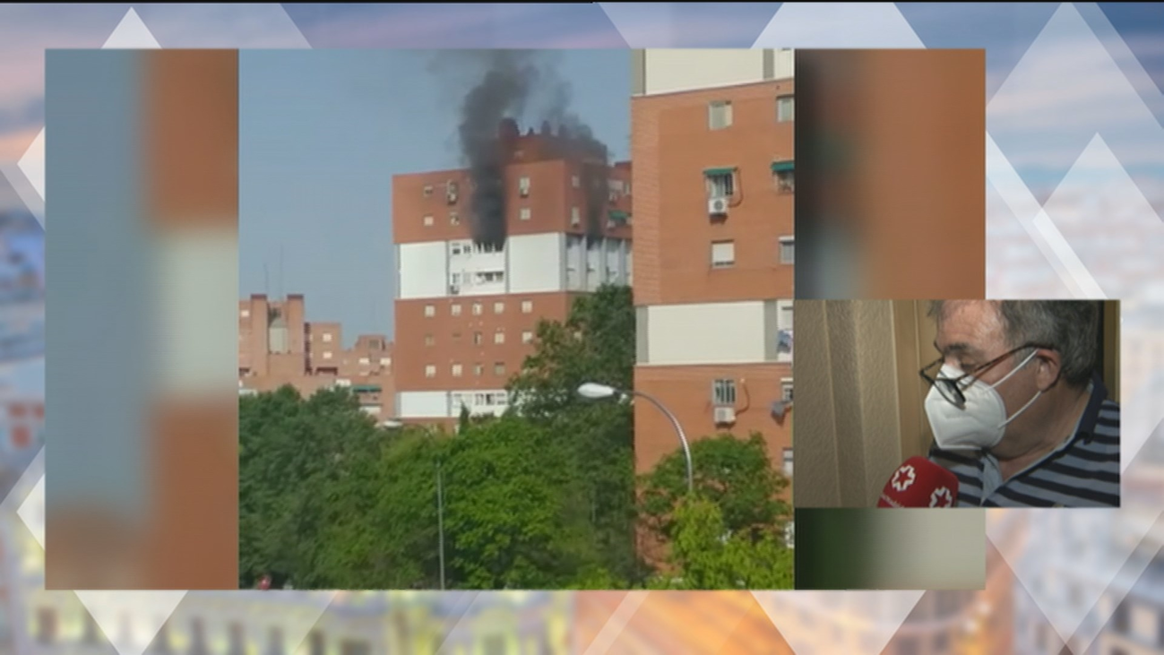 Fallece la mujer rescatada del incendio de una vivienda en Puente de Vallecas