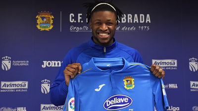 Sekou Gassama, delantero del Fuenlabrada: "el objetivo deber ser la permanencia"