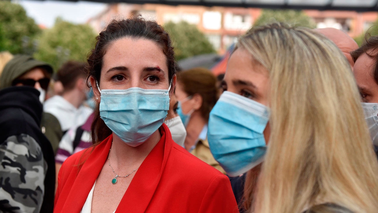 Herida una diputada de Vox en un mitin en Sestao entre agresiones y cargas
