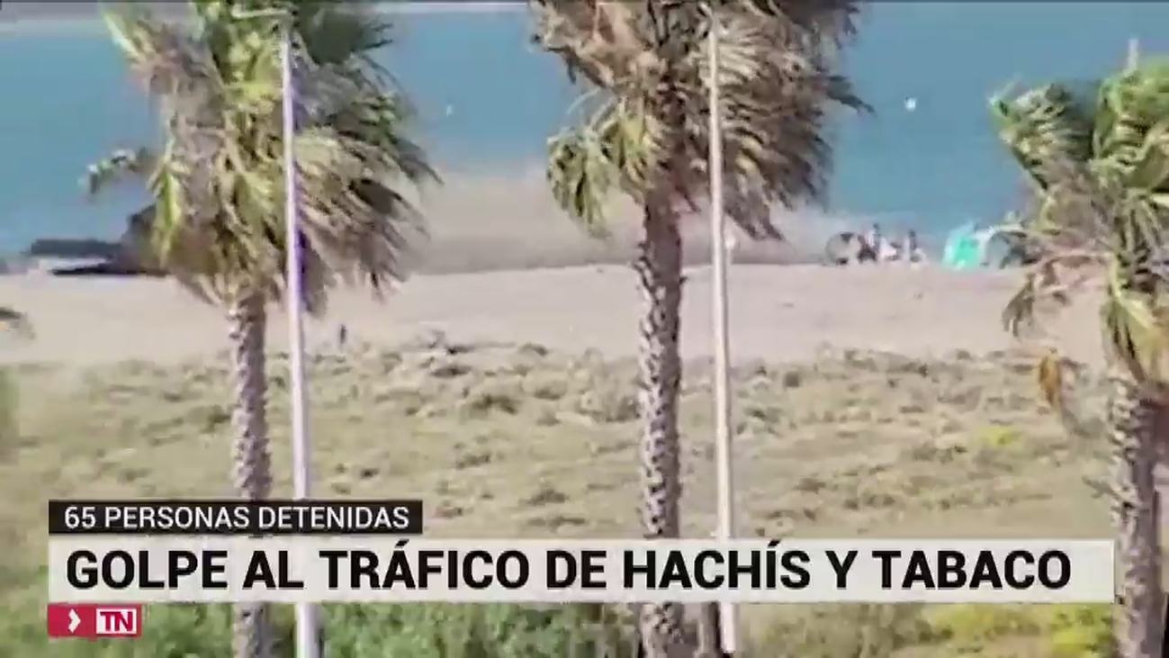 65 detenidos en una operación contra el tráfico de tabaco en el campo de Gibraltar