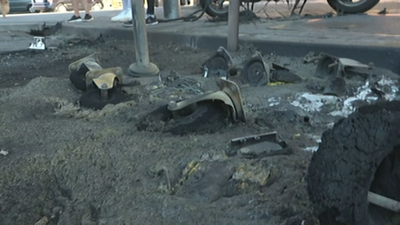 Denuncian las constantes quemas de contenedores, en Las Águilas