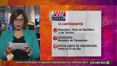 Se buscan topógrafos, cartógrafos y personal para de restaurante en Madrid