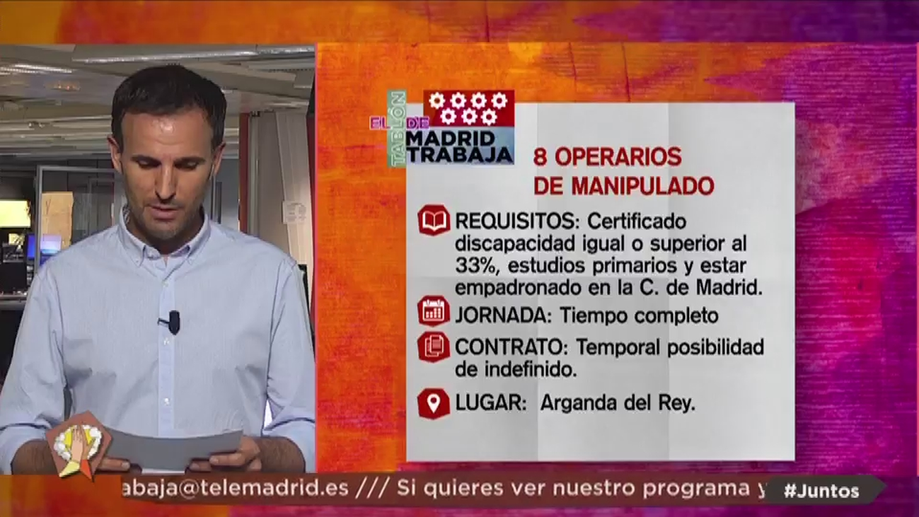 Se necesitan enfermeras, peones de carreteras y operarios de manipulado