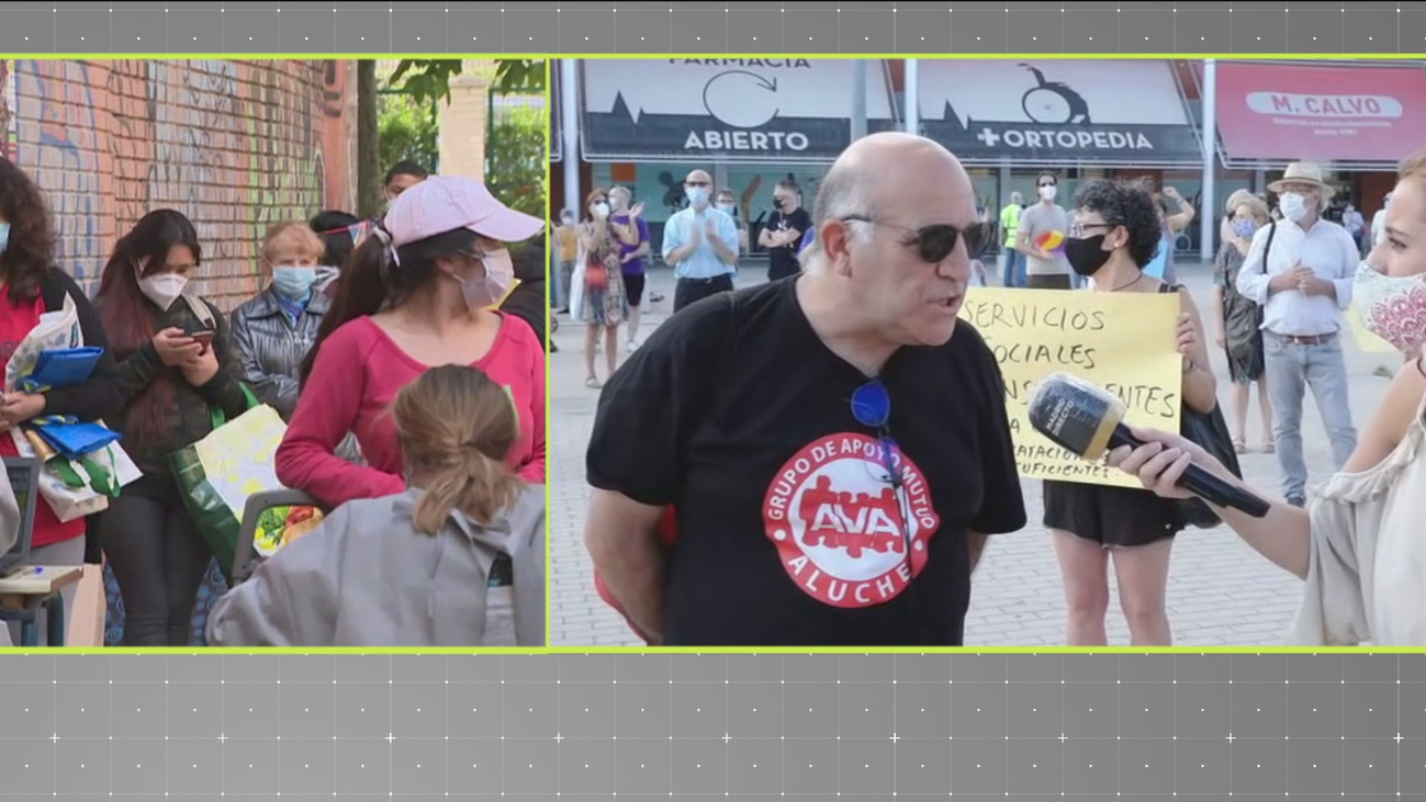Las asociaciones vecinales de Aluche, desbordadas ante la emergencia social