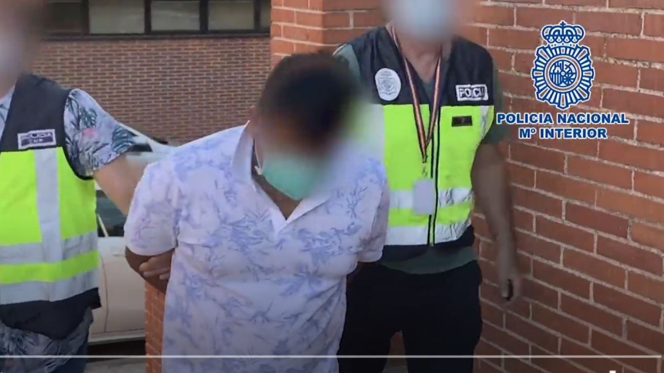 Imagen de uno de los detenidos