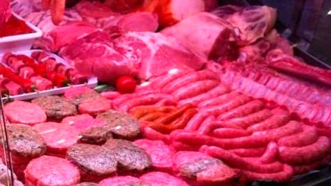 Carne roja en un supermercado