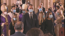 Los Reyes y sus hijas, partidos y familiares, en la solemne y emotiva misa funeral por  las víctimas del coronavirus