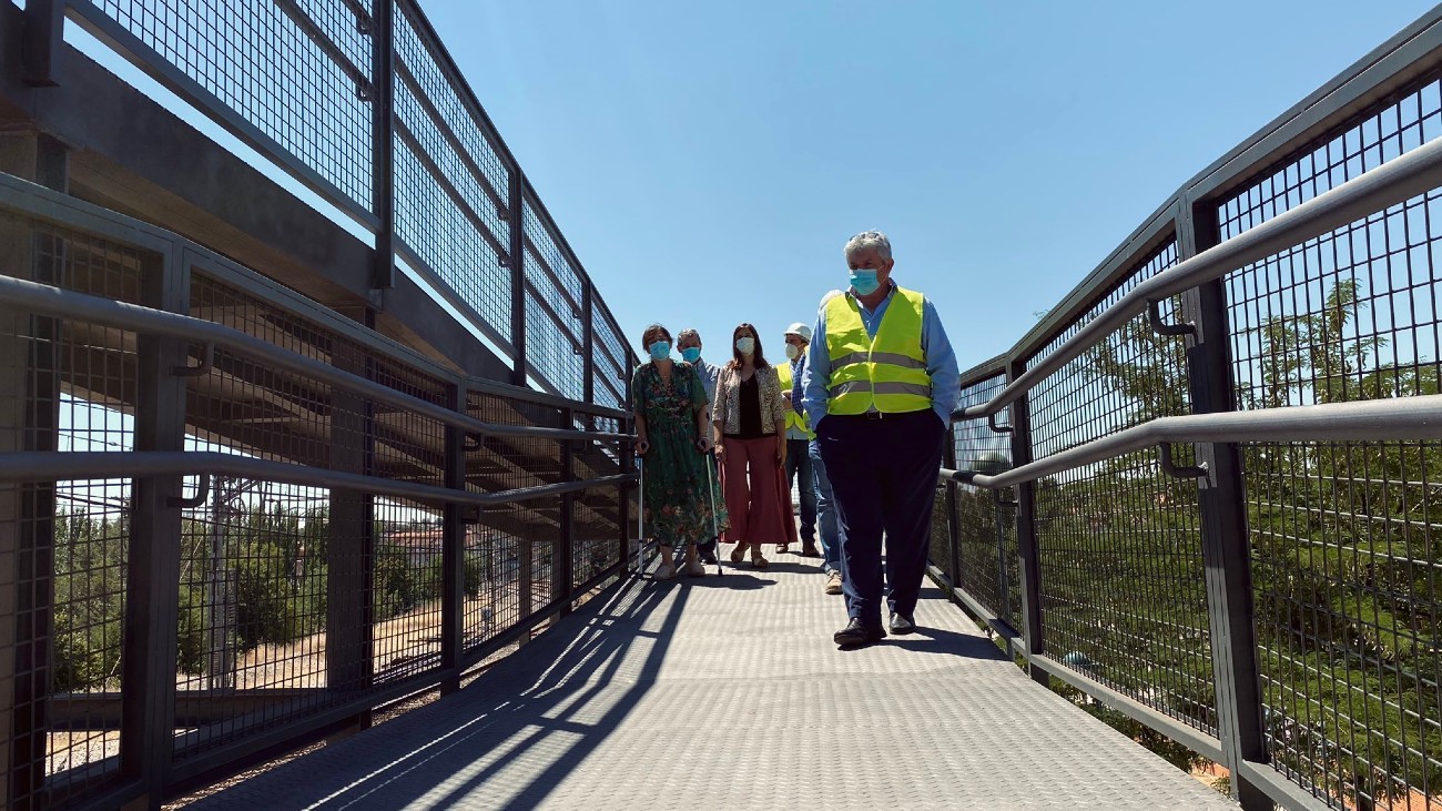 Psasarela sobre el Paseo de la Concepción