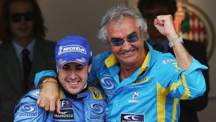 Fernando Alonso y Flavio Briatore en 2005 / Archivo