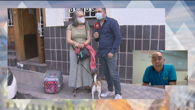 Ana tiene que dormir en la calle por no abandonar a su perro