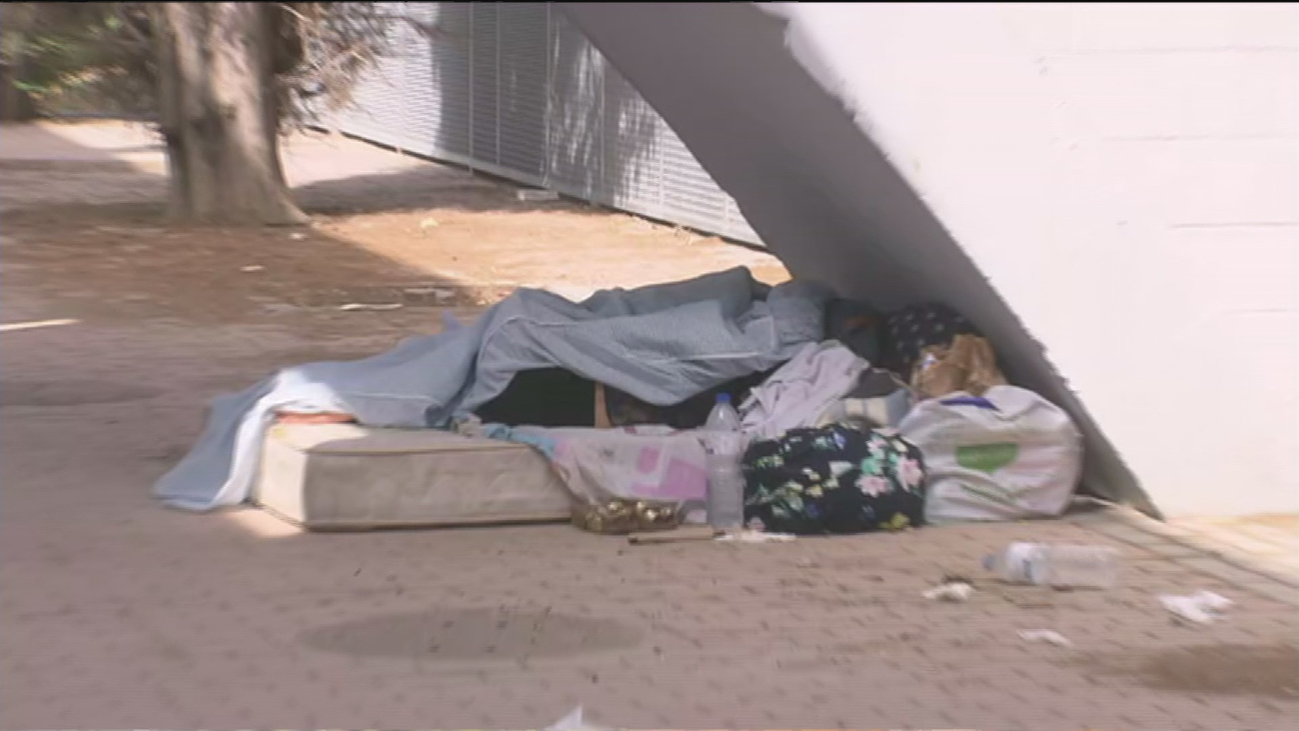 Indigentes y toxicómanos en el parque del Cerro Almodovar