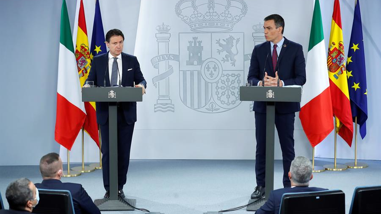 Sánchez refuerza su alianza con Conte en la UE, pero no aclara si quiere o no un pacto con el PP