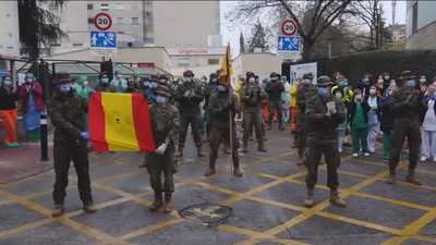 Militares en primera línea contra el Covid