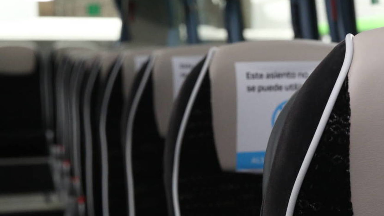 Interior de un autobús