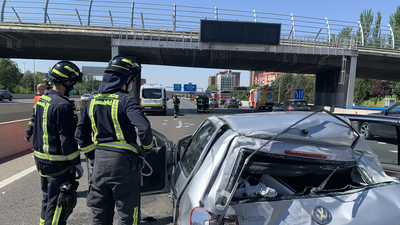 Un ejemplo en Madrid de lo que no hay que hacer ante un accidente de tráfico