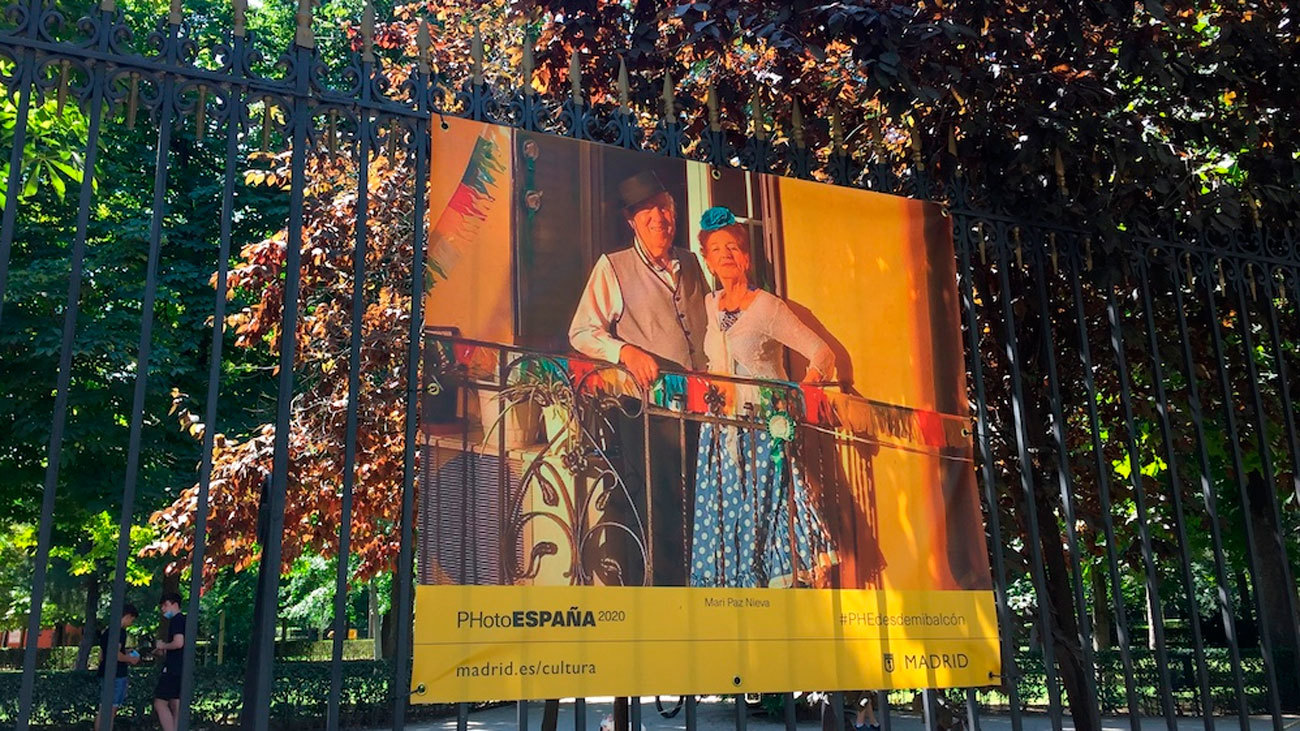 PHotoESPAÑA 2020 en El Retiro. Fotografías de los madrileños durante el confinamiento.