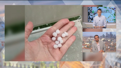 Otro minitemporal de verano deja grandes granizadas en el sureste de Madrid