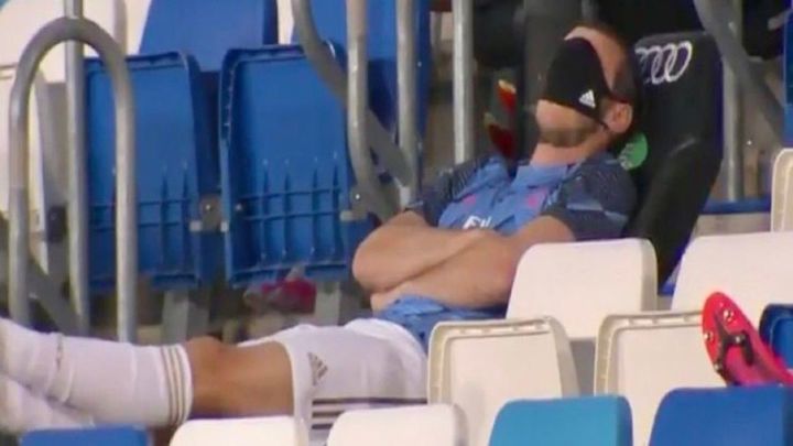 Gareth Bale, dormido / GolTV