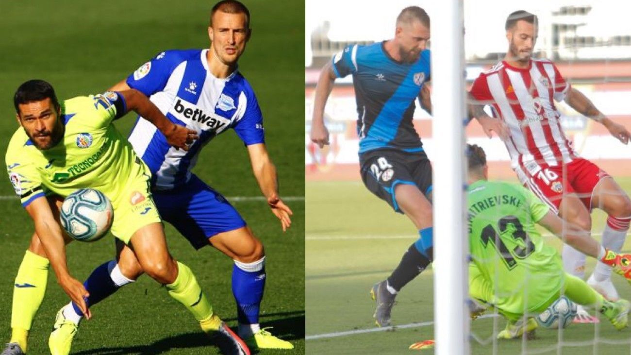 Alavés-Getafe y Almería-Rayo