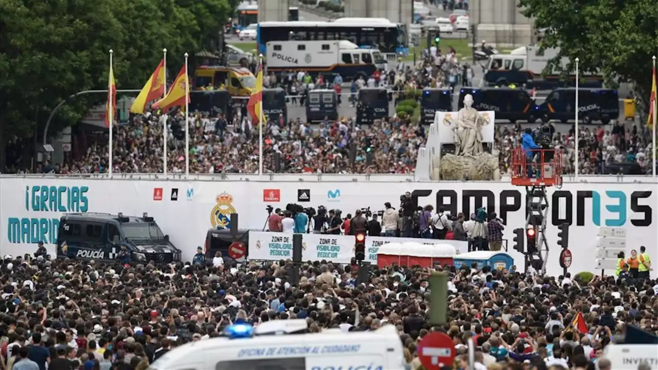 El Real Madrid pide a sus aficionados que no vayan a Cibeles si se gana LaLiga