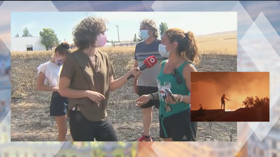 Varios vecinos de Humanes se queman intentando apagar un fuego cerca de sus viviendas