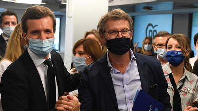 Casado felicita a Feijóo y ambos apuestan por un partido "centrado y templado"