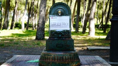Móstoles precinta las fuentes públicas de agua potable como medida preventiva ante el coronavirus
