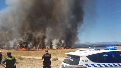 Controlado un incendio en Villaviciosa de Odón que ha arrasado 28 hectáreas de cereal
