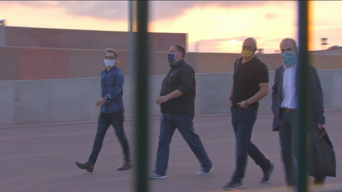 Los presos del procés salen de la cárcel y disfrutan ya de su primer fin de semana en semi-libertad