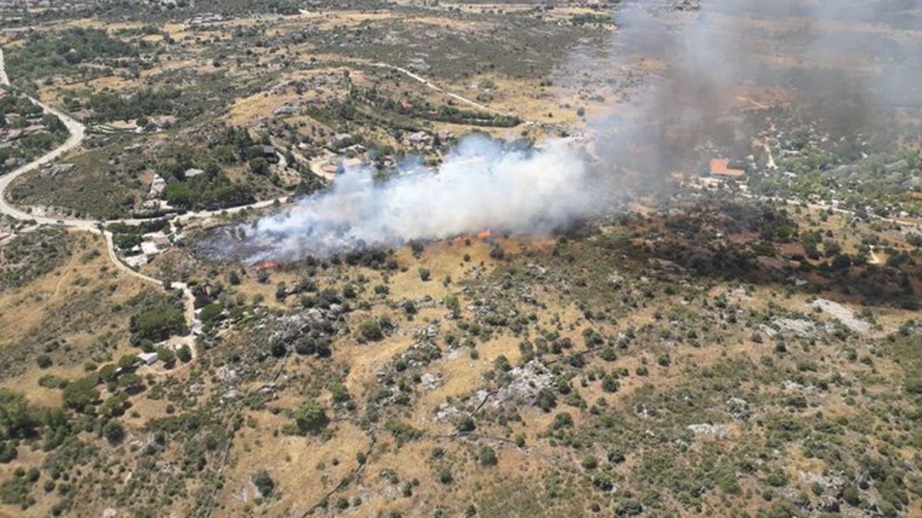 Incendio en El Berrueco