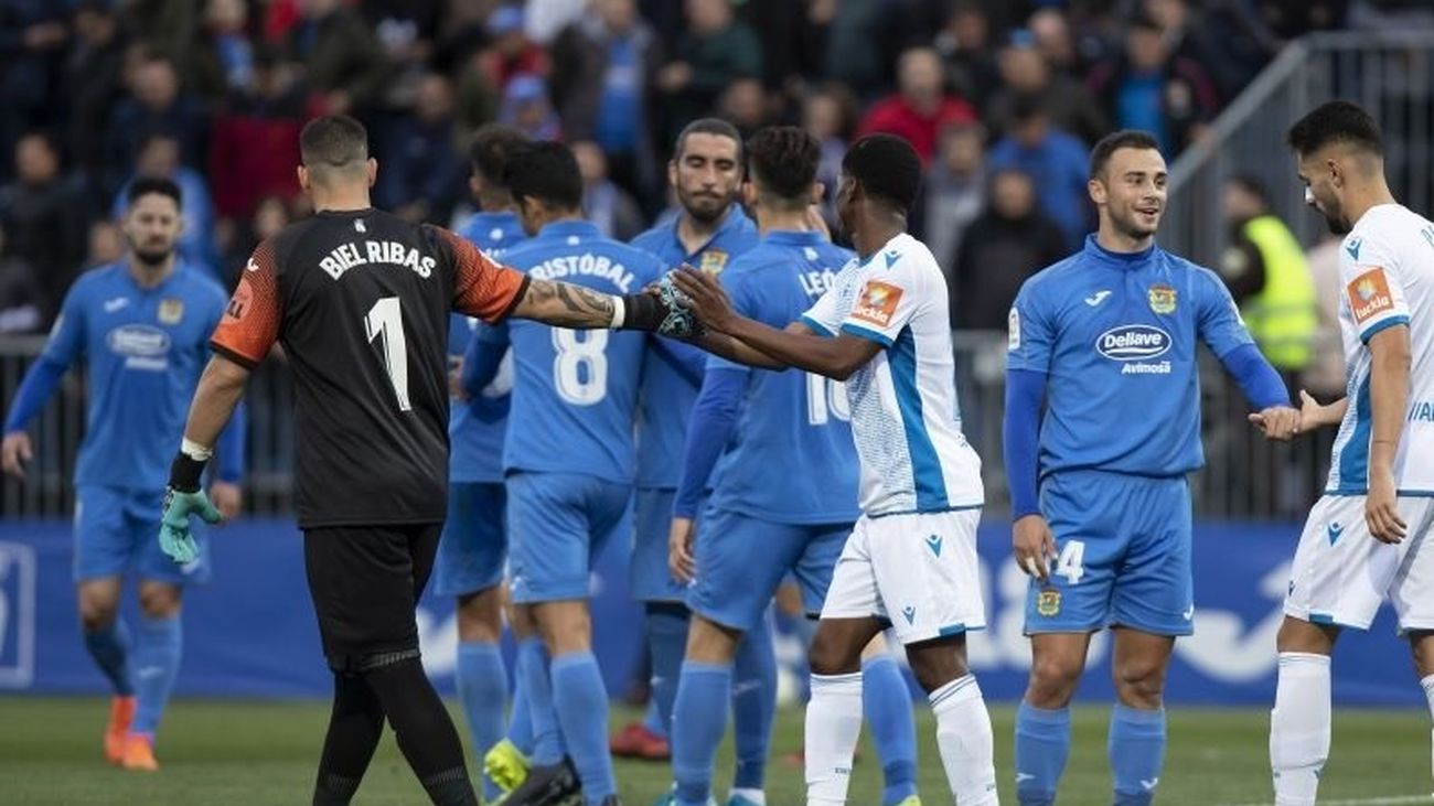 Jugadores del equipo del Fuenlabrada